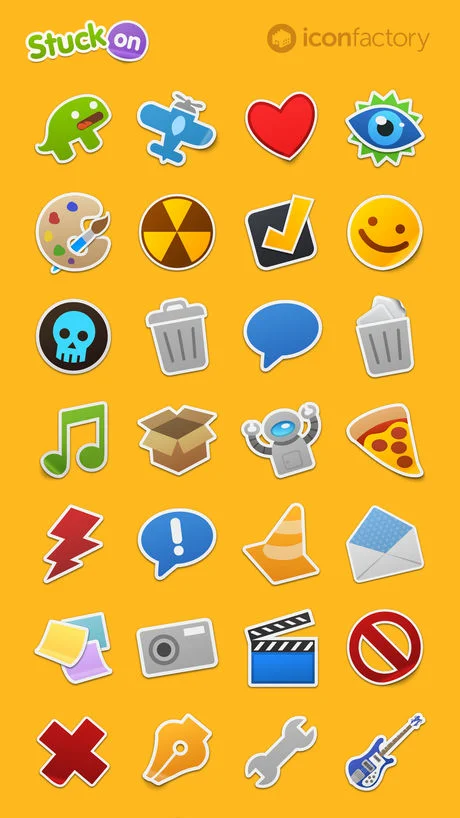 The Iconfactory’s Stuck On sticker pack
