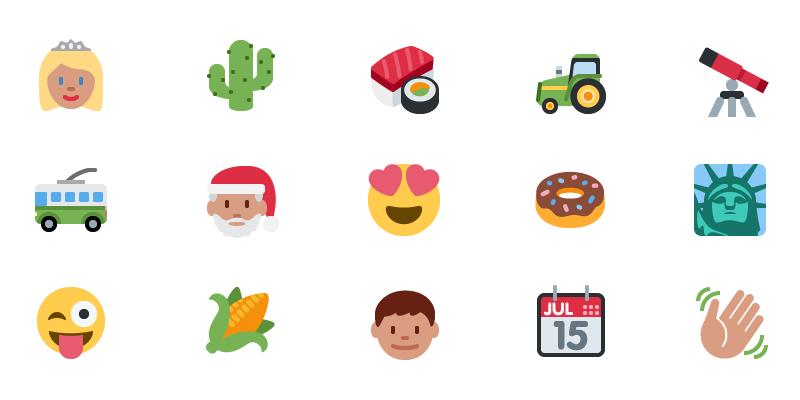 A handful of The Iconfactory’s emoji suite for Twitter